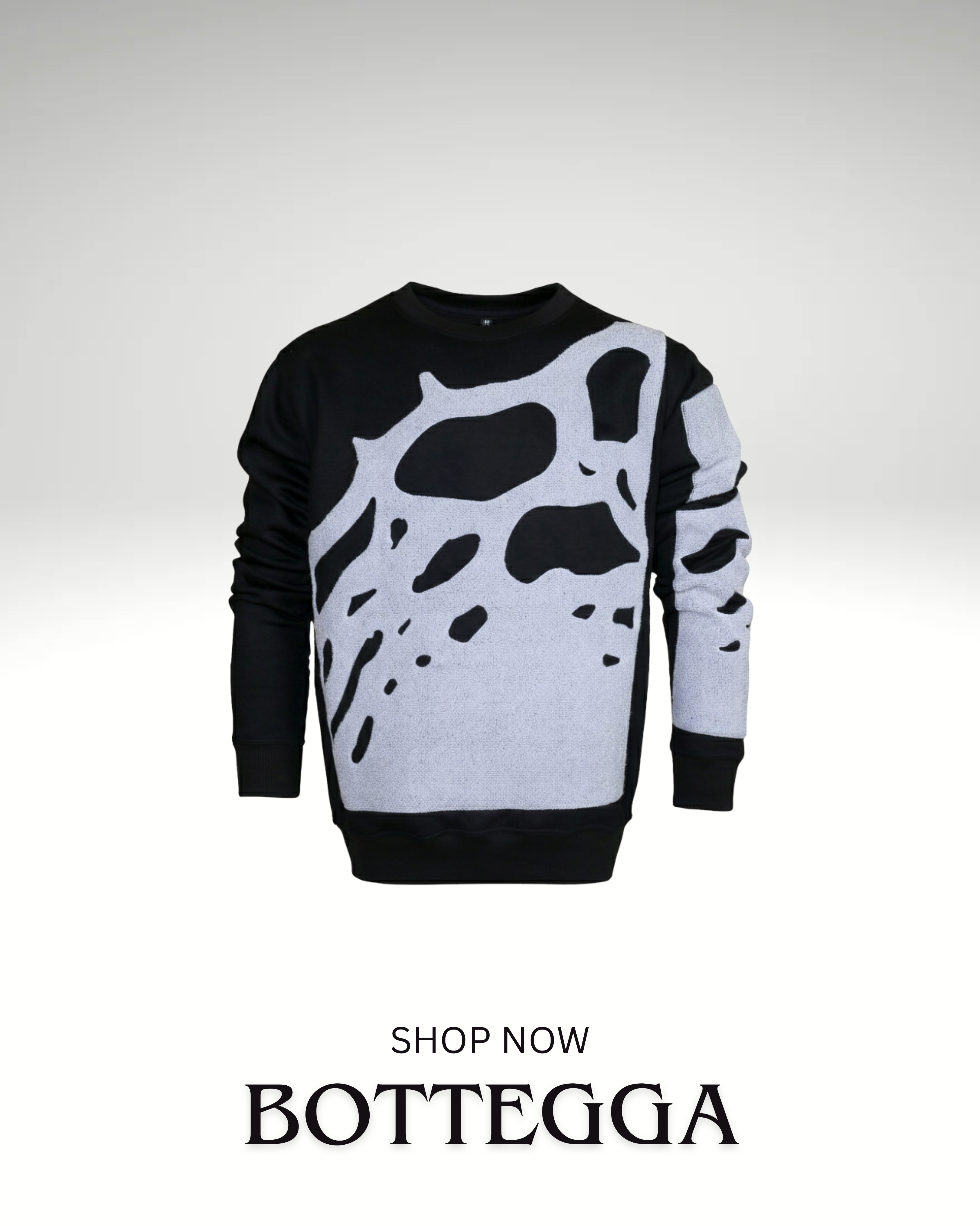 EMBROIDERED BOTTEGGA DESIGN SWEATSHIRT