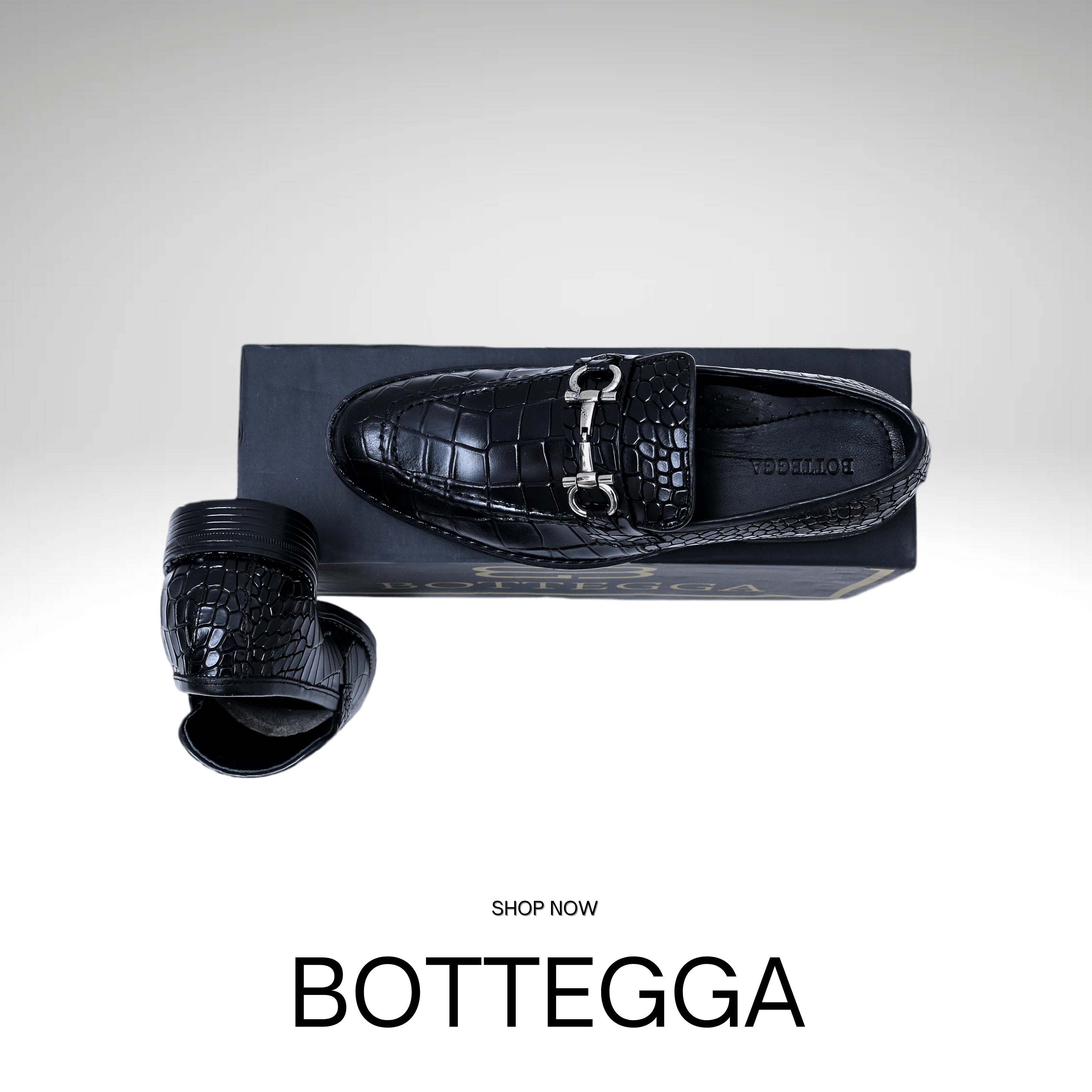 COCCODRILLO - BLACK - BOTTEGGA