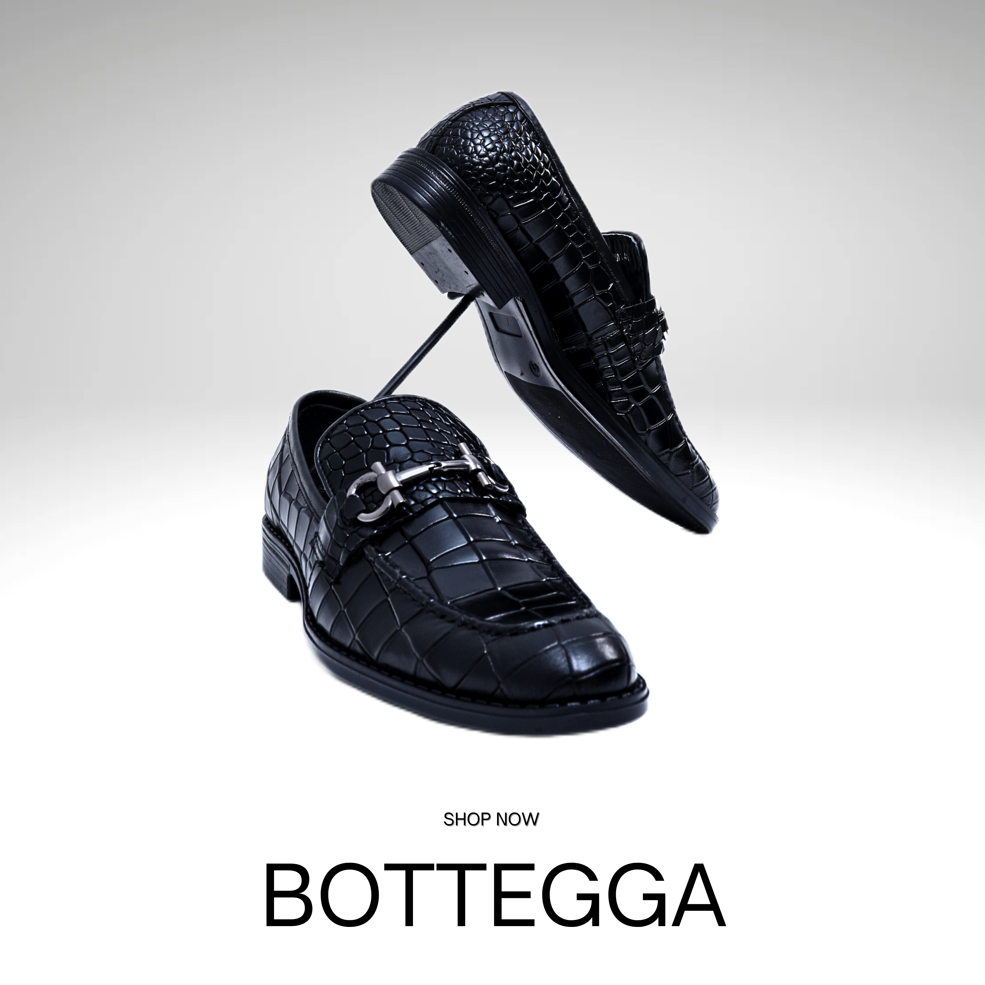 COCCODRILLO - BLACK - BOTTEGGA